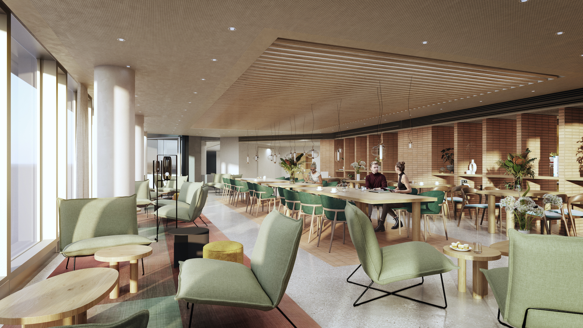 View from the restaurant located on the 23rd floor of HOPEN Tower