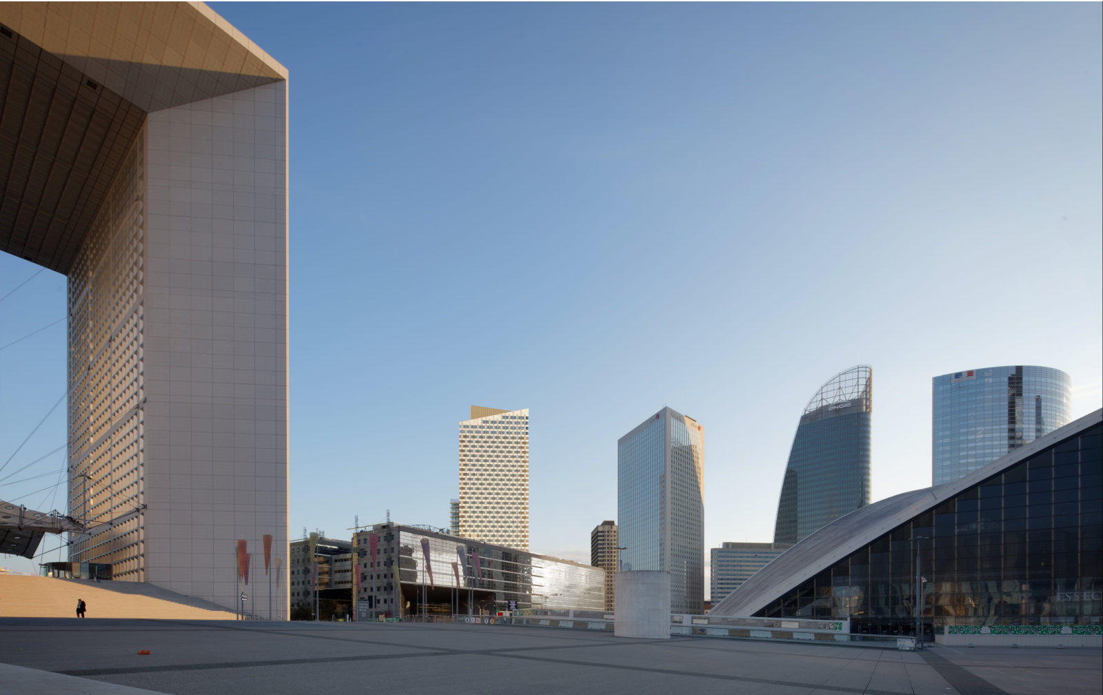 View of the HOPEN Tower from The Paris de La Défense