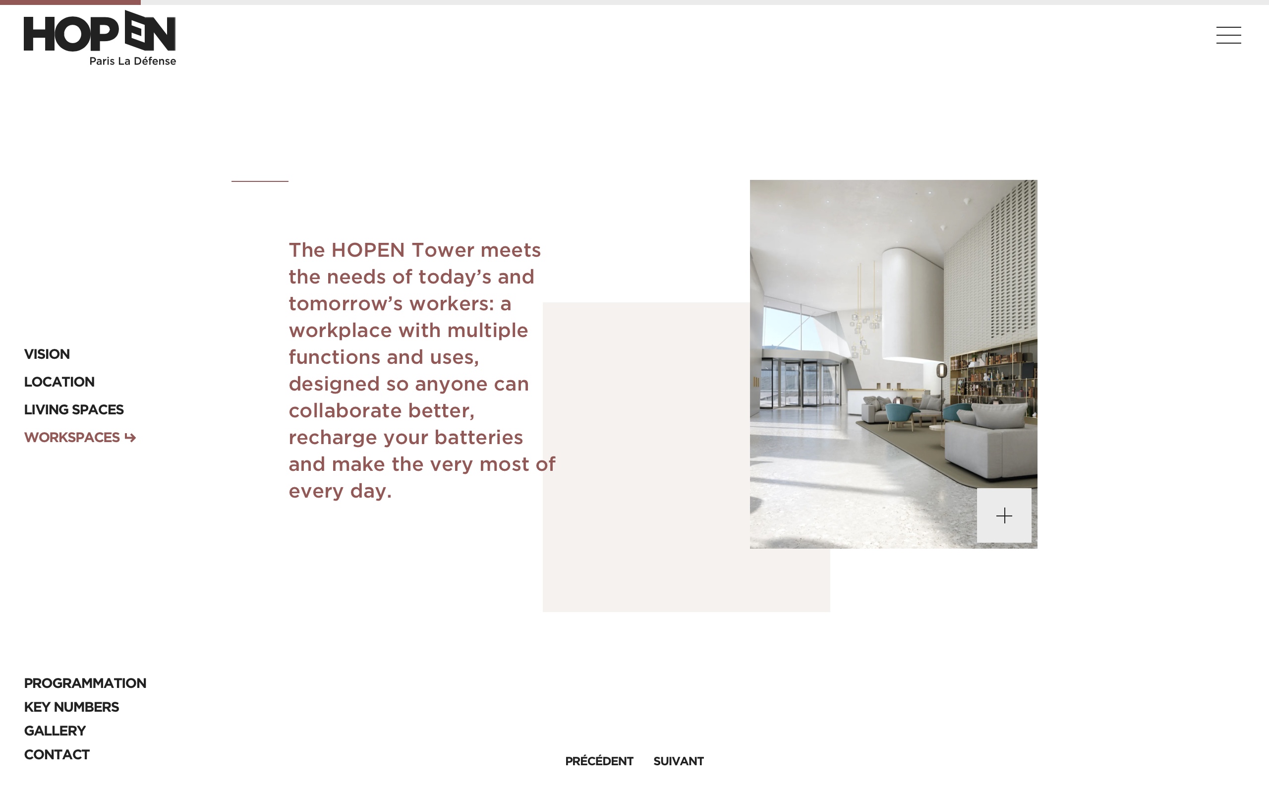 Screenshot of the second slide from the Workspace page, highlighting the benefits and possibilities of collaborative work within the HOPEN project