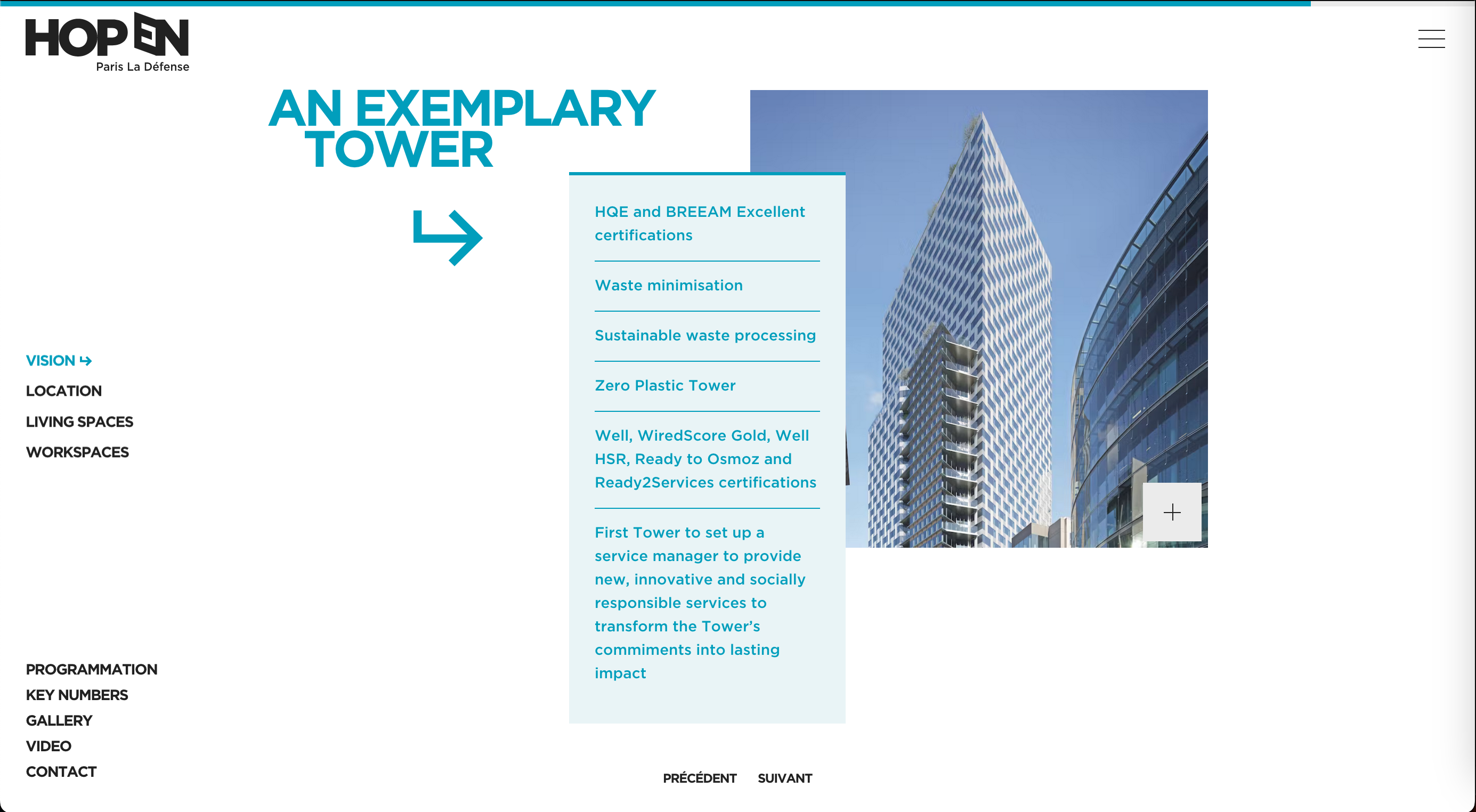 Screenshot of the ninth slide from the Vision page on the website, showcasing the ecological excellence of the HOPEN project