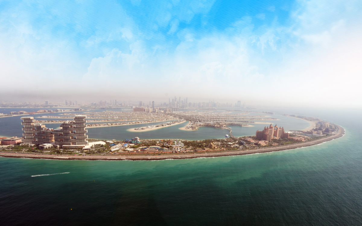 Palm Jumeirah from above