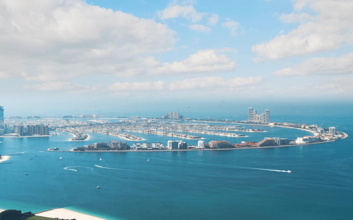 Palm Jumeirah from above