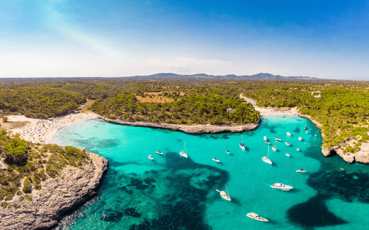 Parque Natural de Mondrago, Mallorca from above