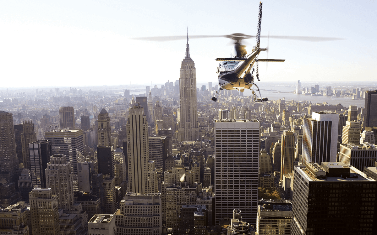 Aerial view of New York City