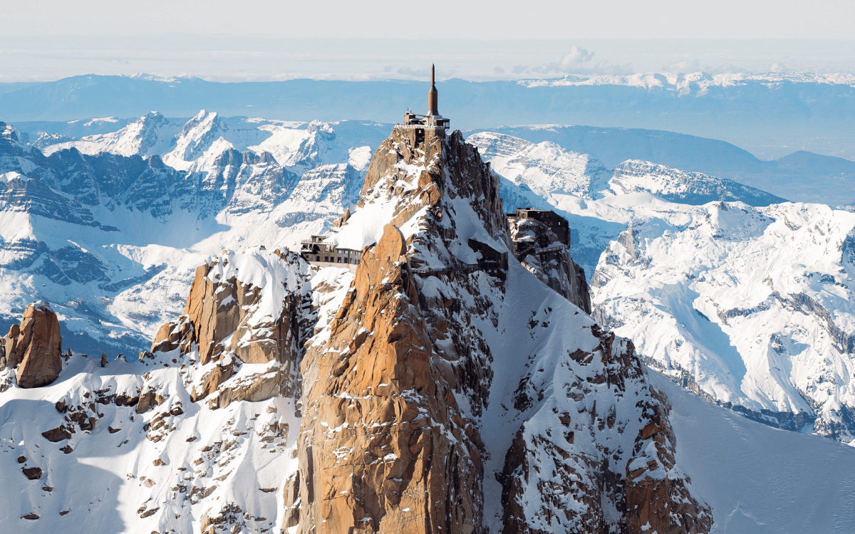 Aiguille du Midi and Mont Blanc Summit Area