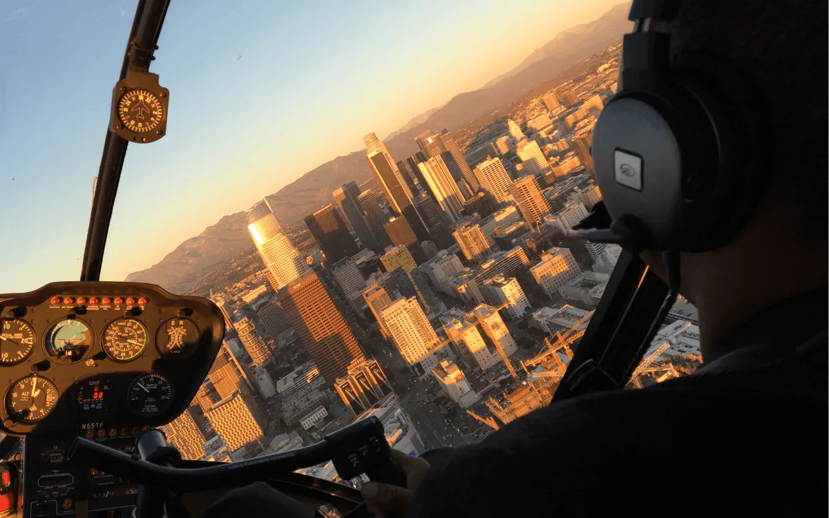 LA heli view