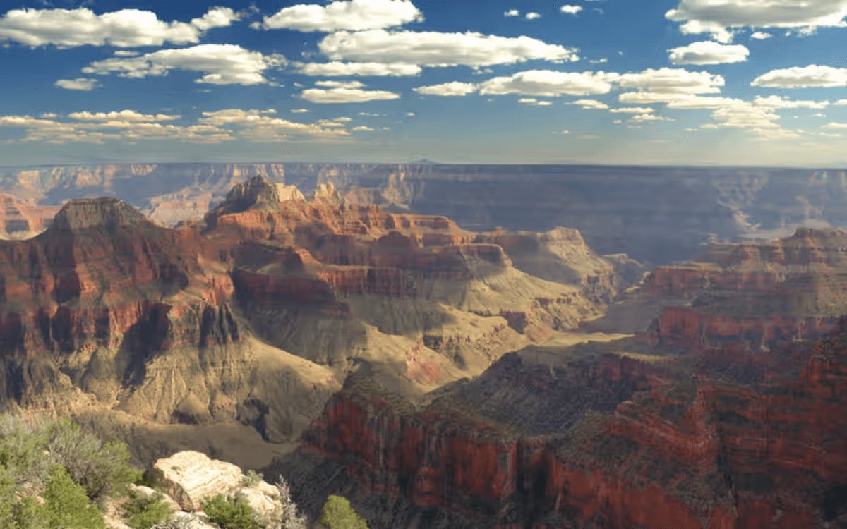 View of the Deepest and Widest Canyon Section from helicopter