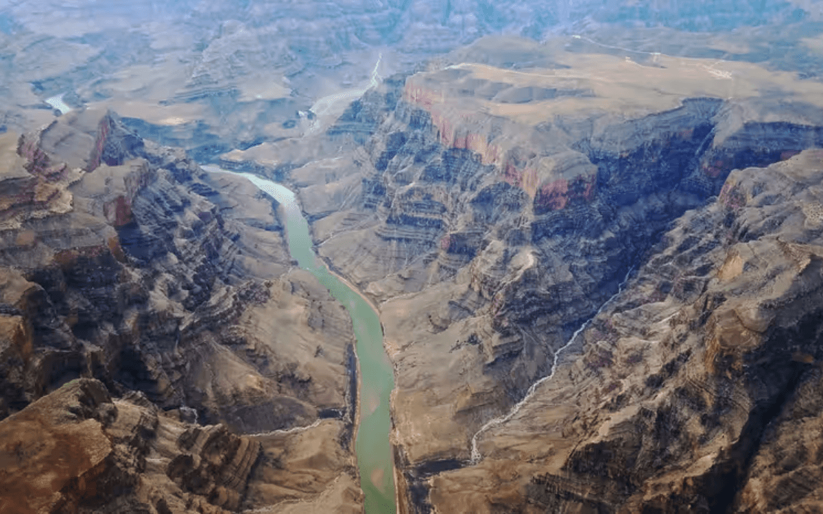 View of the Colorado River from above