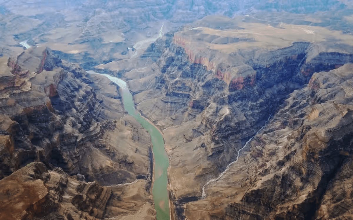 View of the Colorado River from above