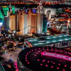 T-Mobile Arena and New York Hotel view from helicopter