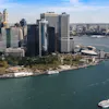 New York Harbor aerial view