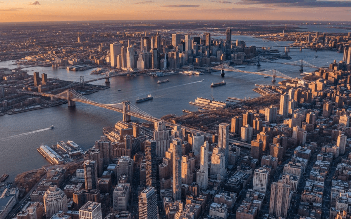 Five Boroughs in NYC showcasing waterfronts and bridges