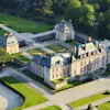 Helicopter view of Château de Breteuil