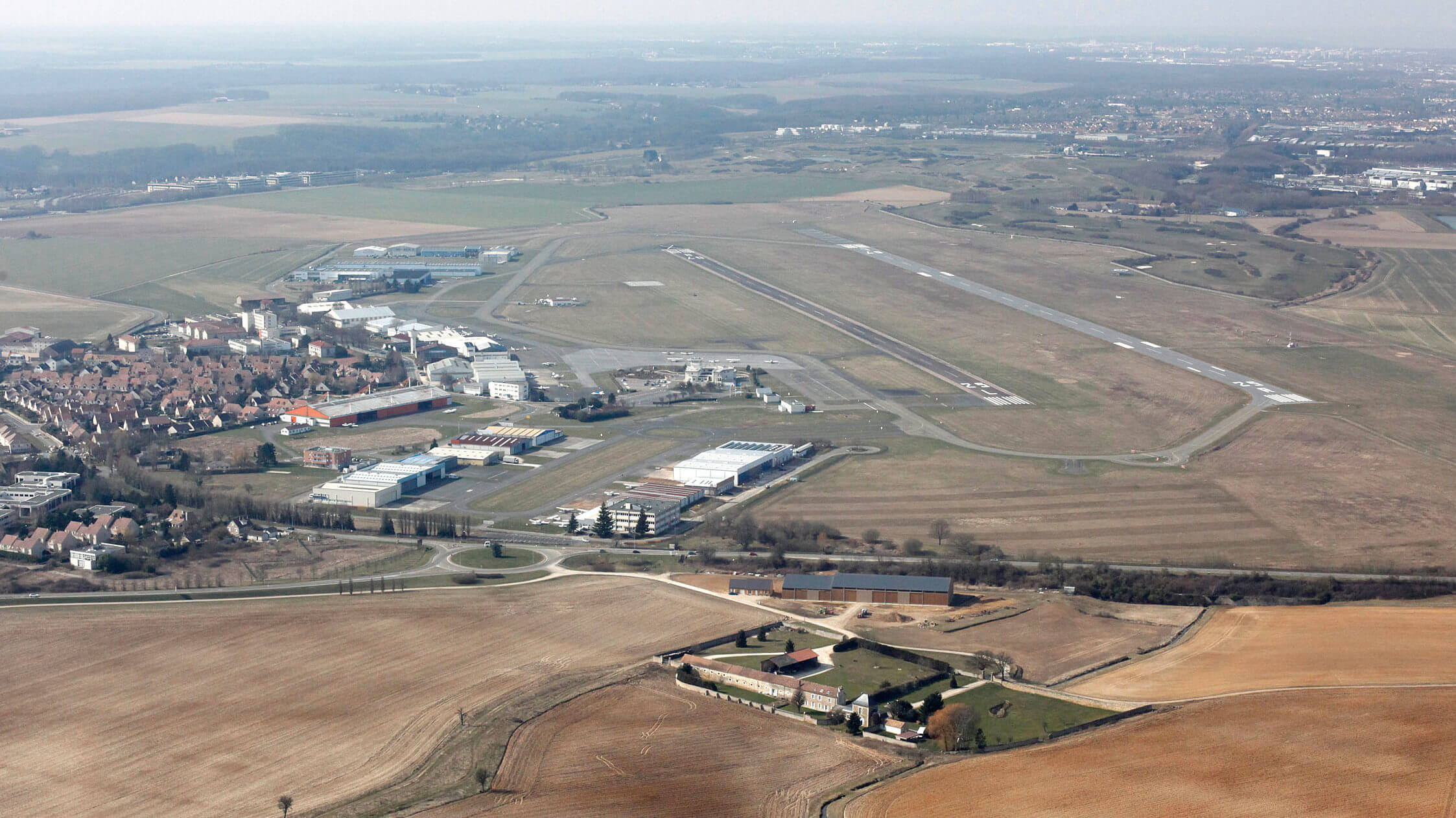 Toussus-le-Noble Aerodrome from above