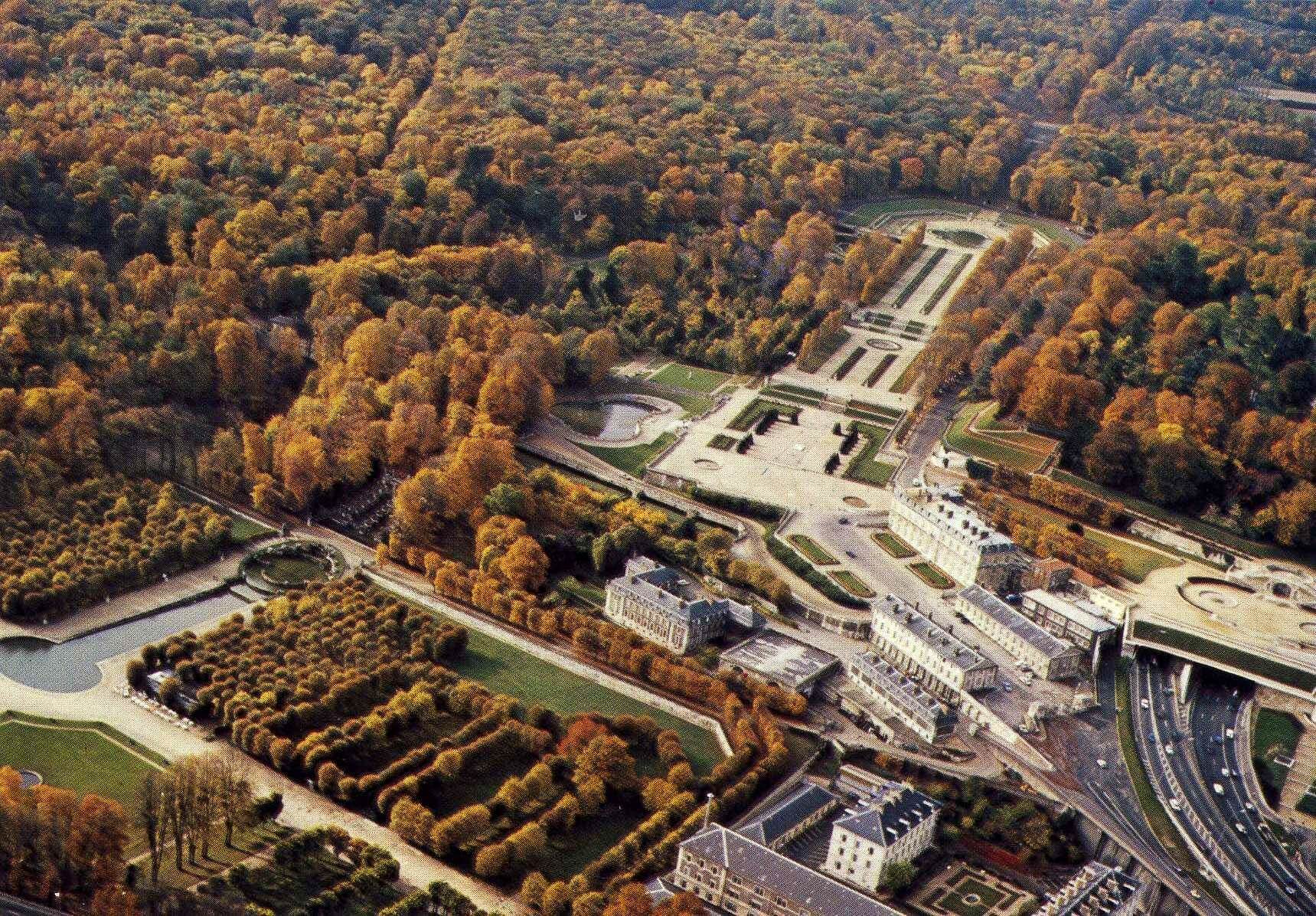 Aerial view of Parc de Saint-Cloud