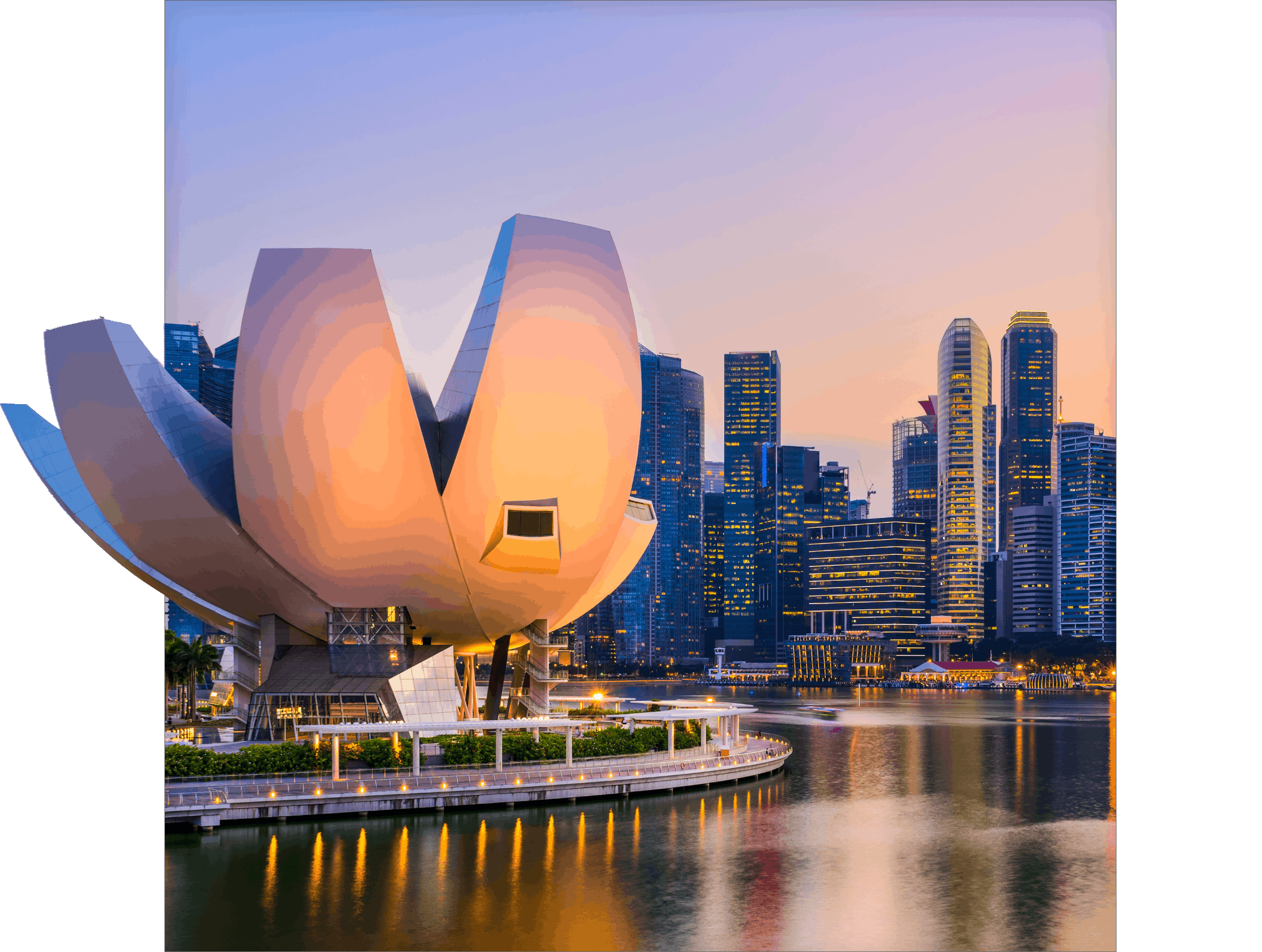 singapore skyline square visual