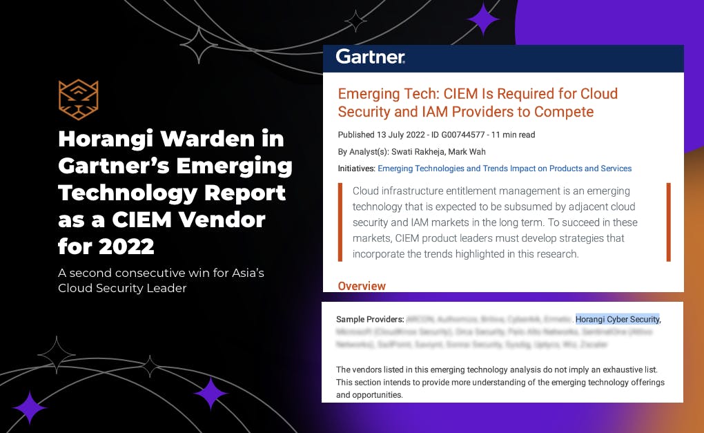 Horangi Featured as CIEM Vendor in Gartner 2021 Report