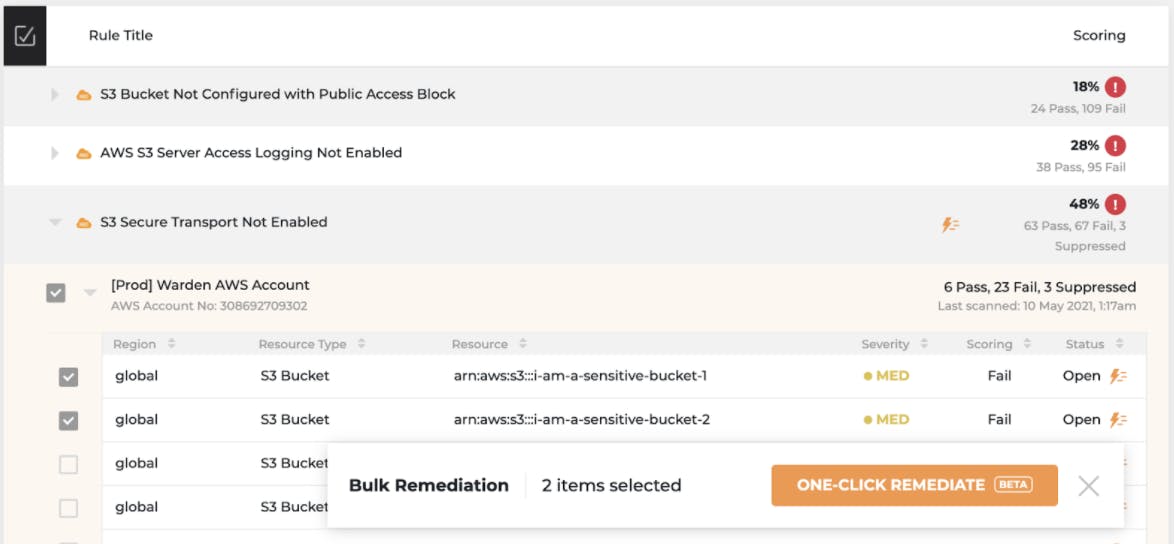 Warden vulnerability management