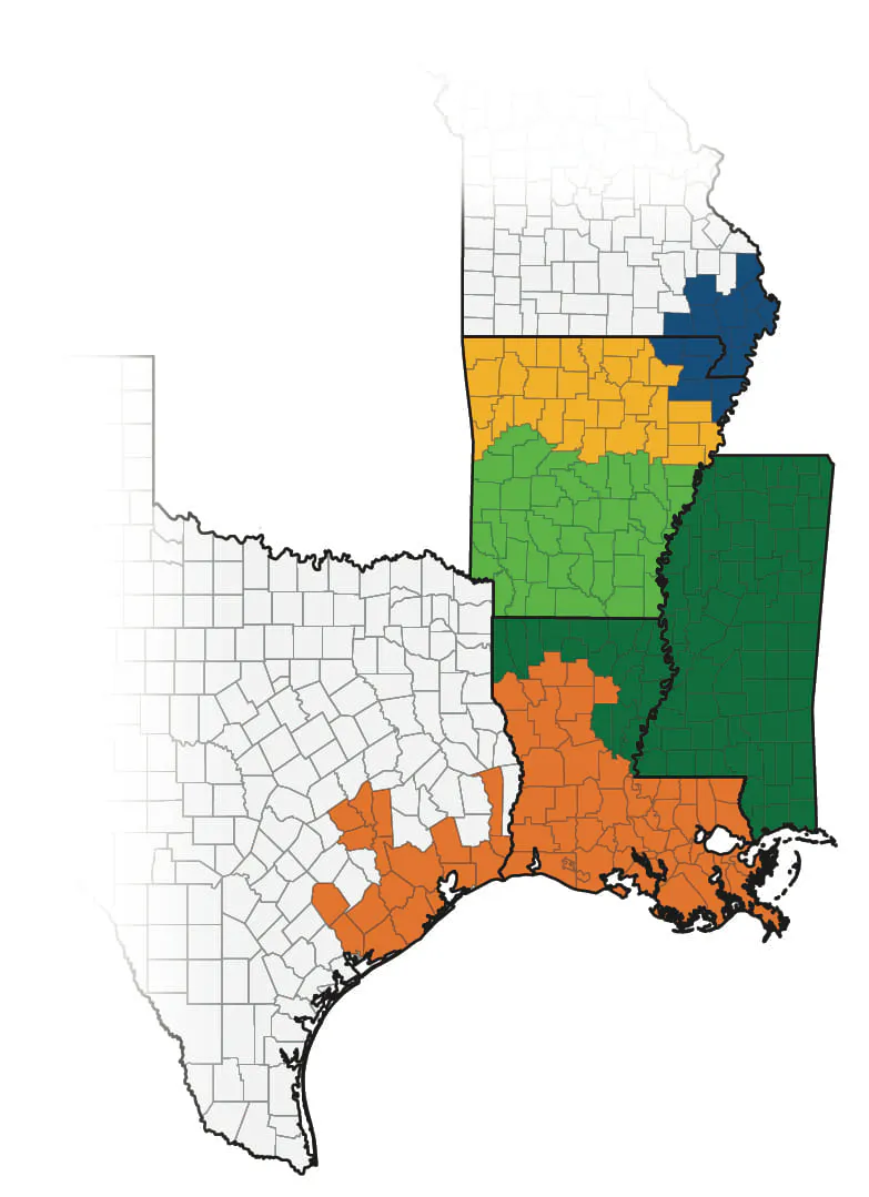 Horizon Ag Territory Map