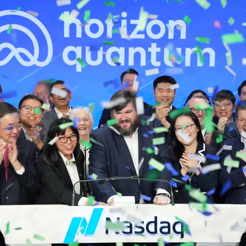 Horizon Quantum’s listing ceremony at the Nasdaq MarketSite in New York City on Friday, March 20, 2026