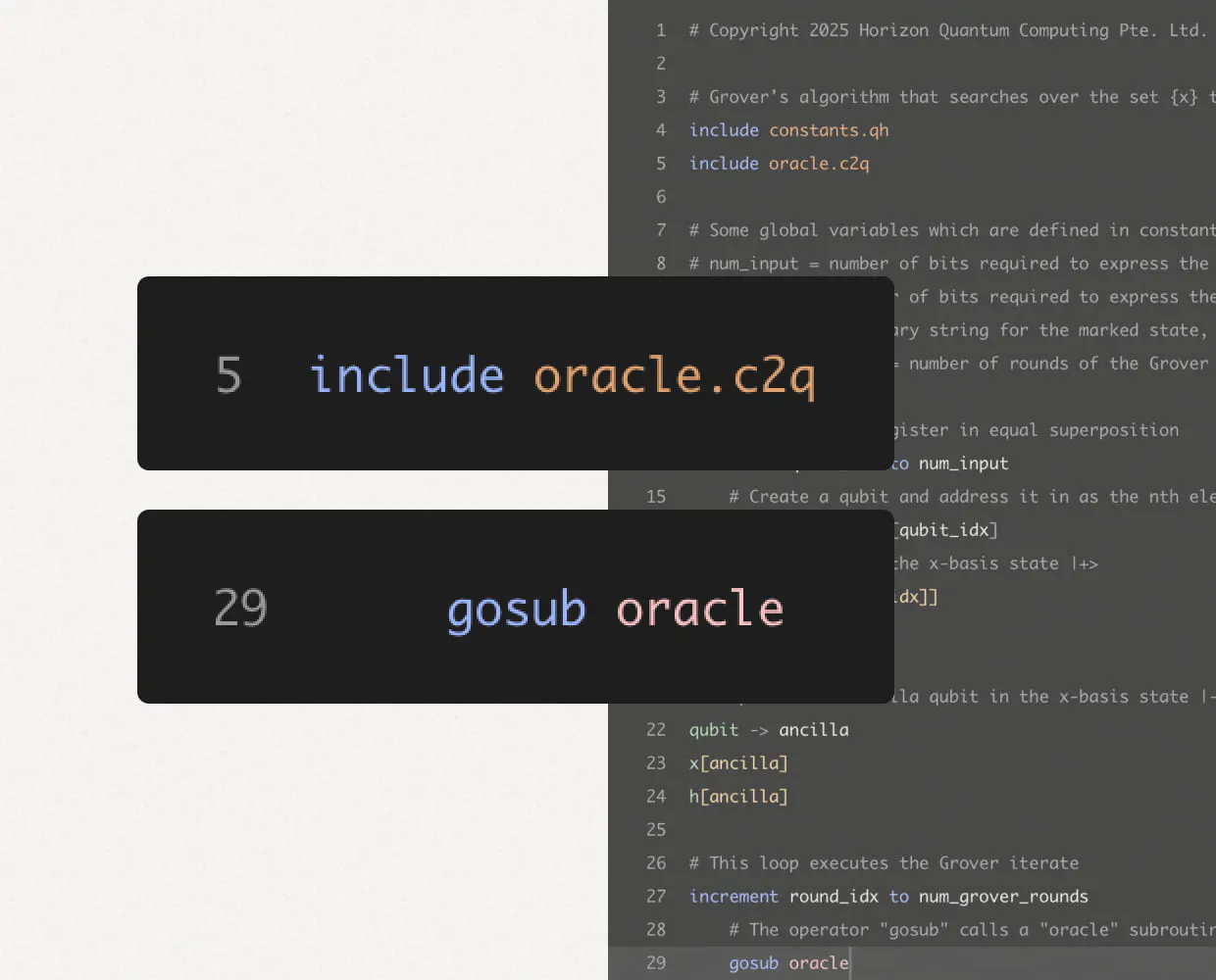 Screenshot of Triple Alpha's easy integration with "c2q" files