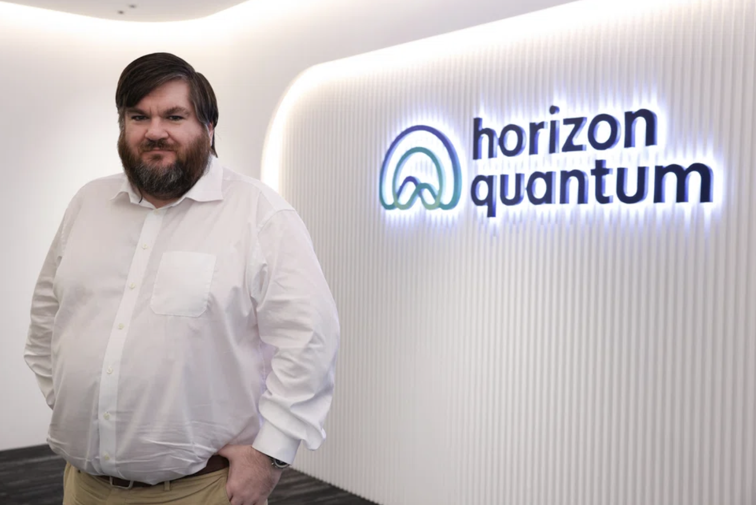 Dr. Joe Fitzsimons at Horizon Quantum offices