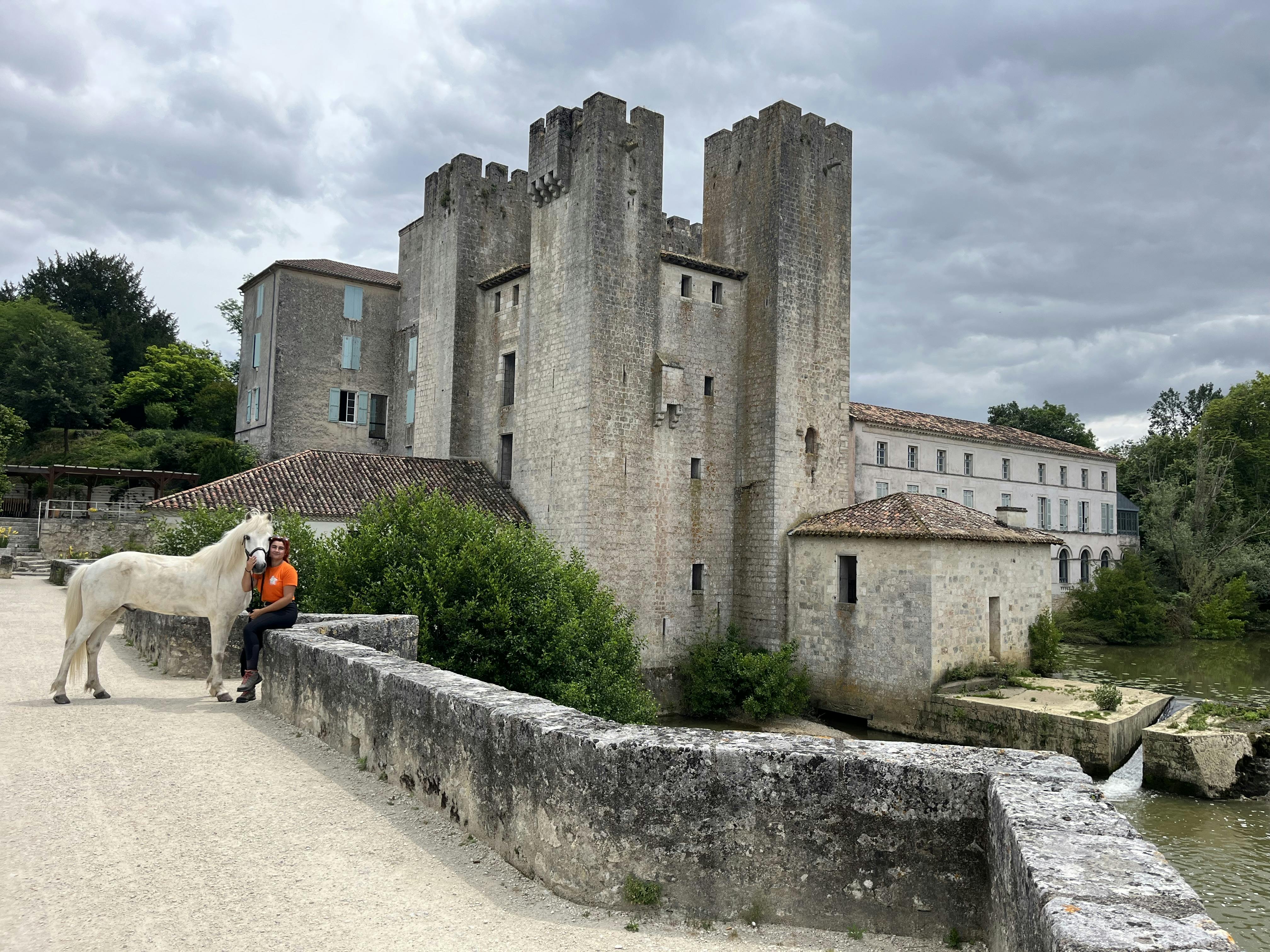 Lucille and Ckjalar at the 'Moulin des Tours" in Nérac, in the Aquitaine region