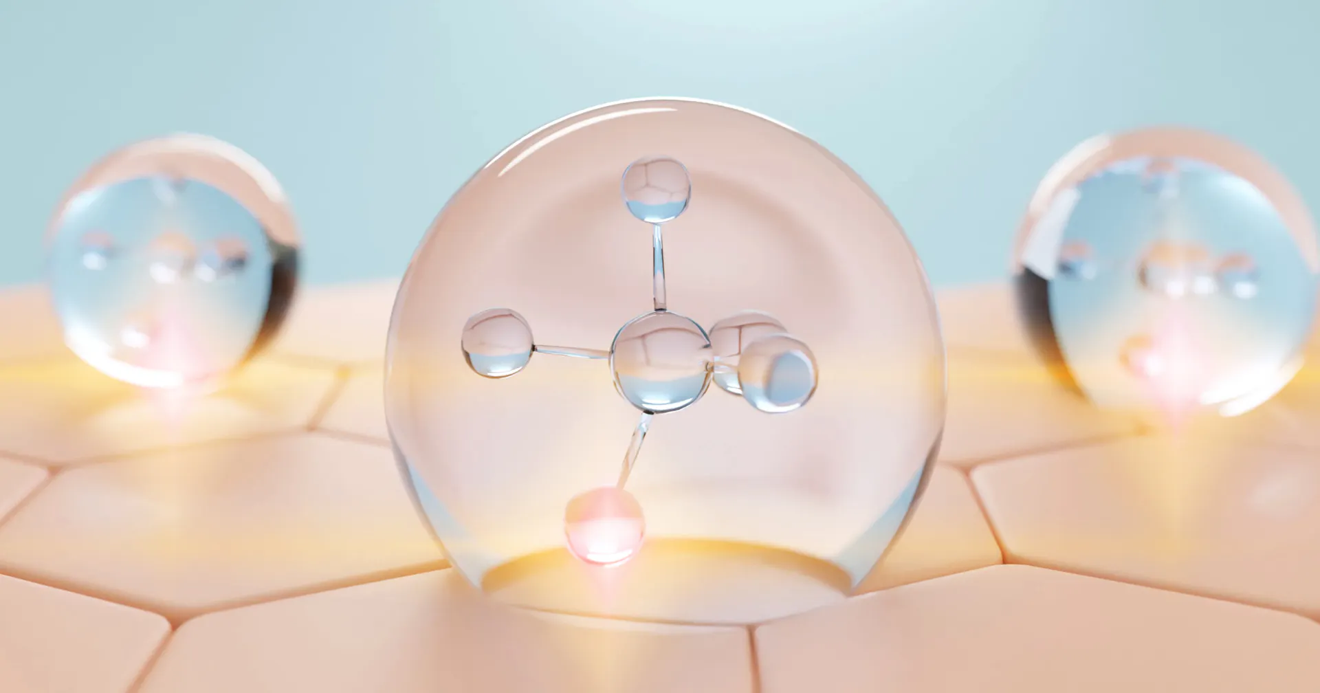 Ai image of skin molecules