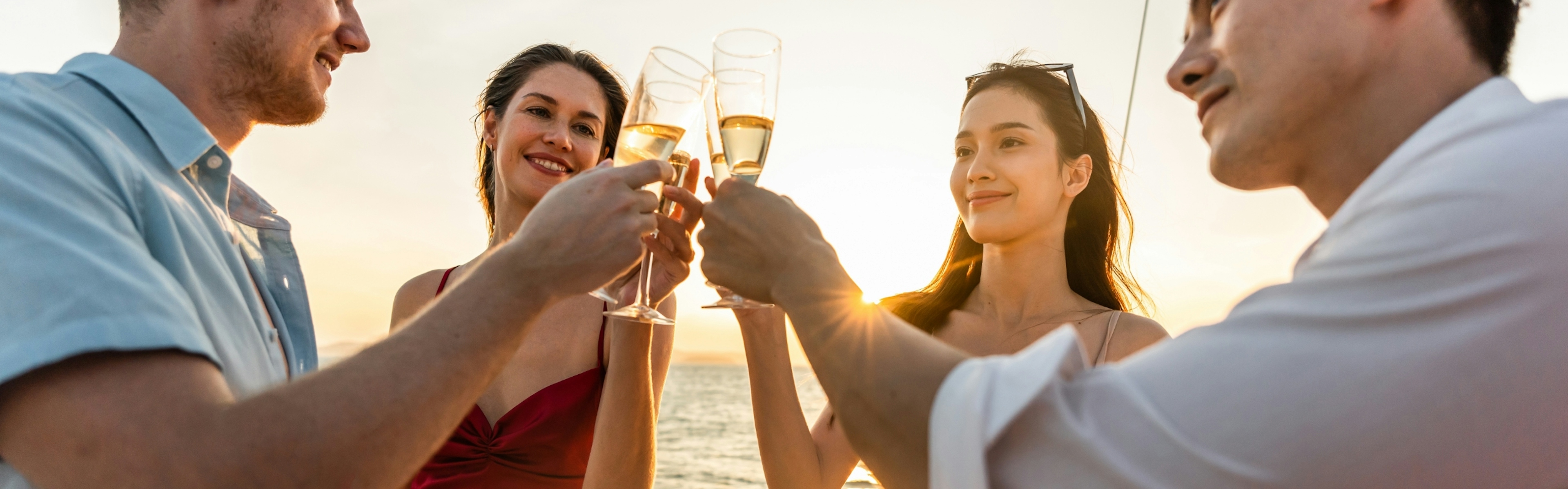 A group enjoying a glass of wine