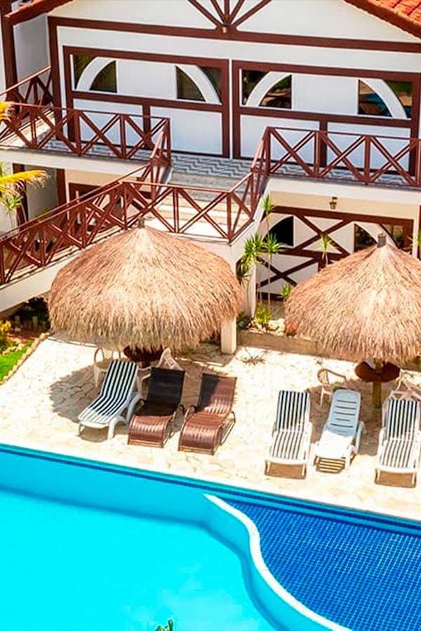 Foto aérea de pousada em Socorro SP