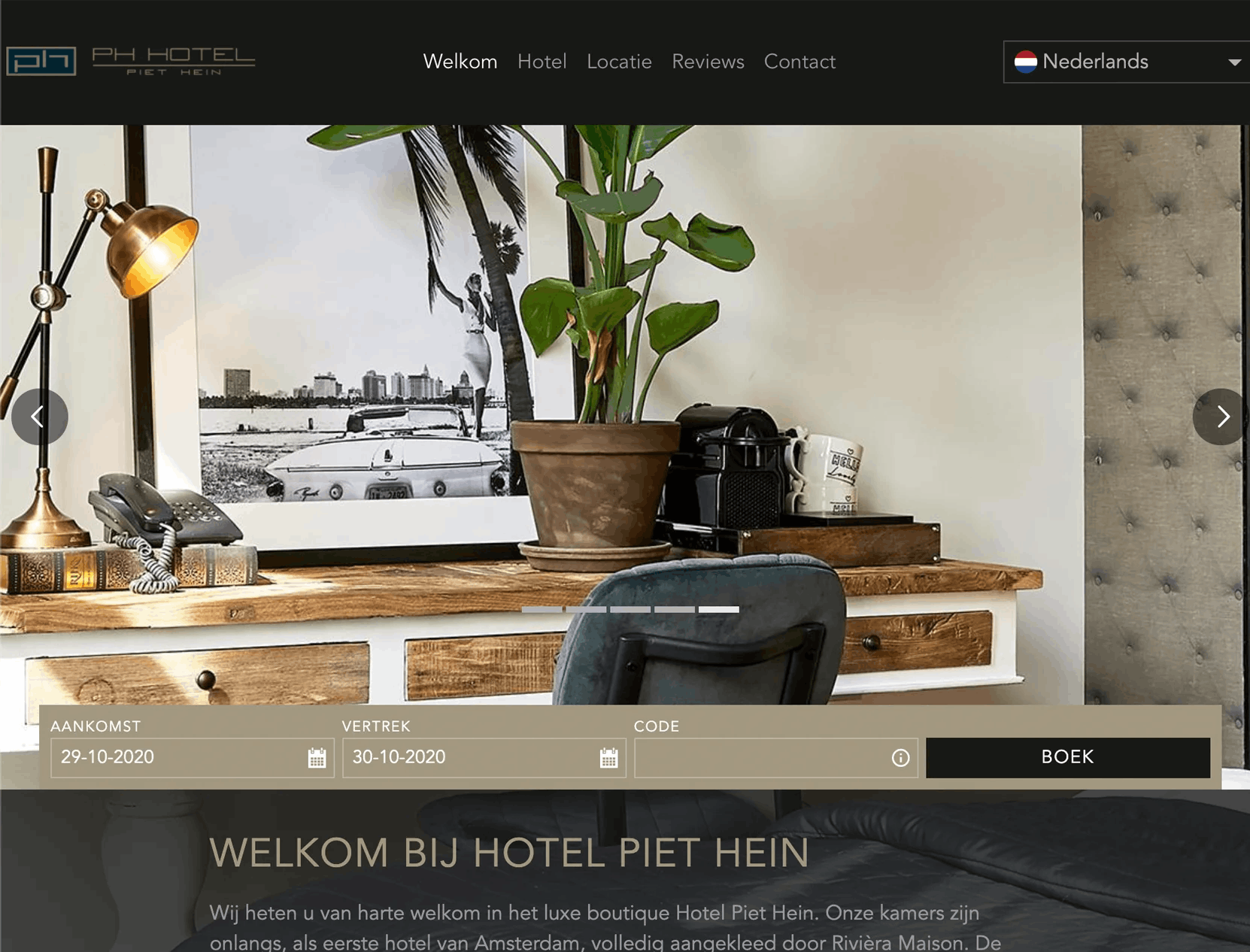 Hotel Website Design Store Template Concierge