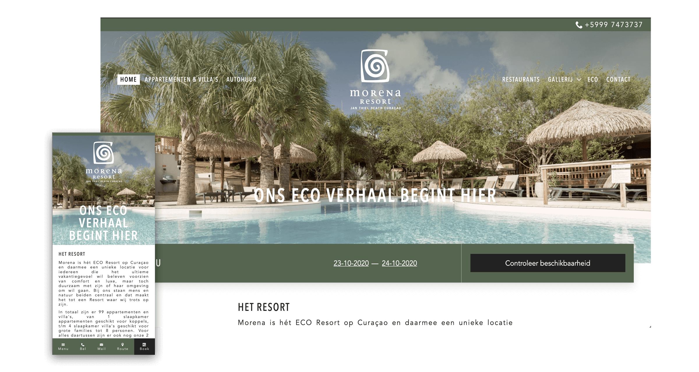 hotel-website-morena-resort-curacao