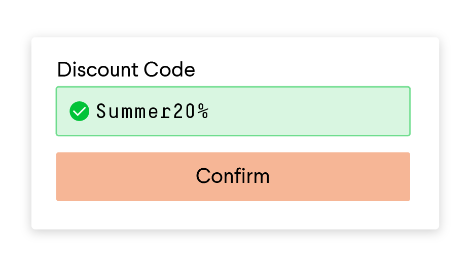 Discount code.