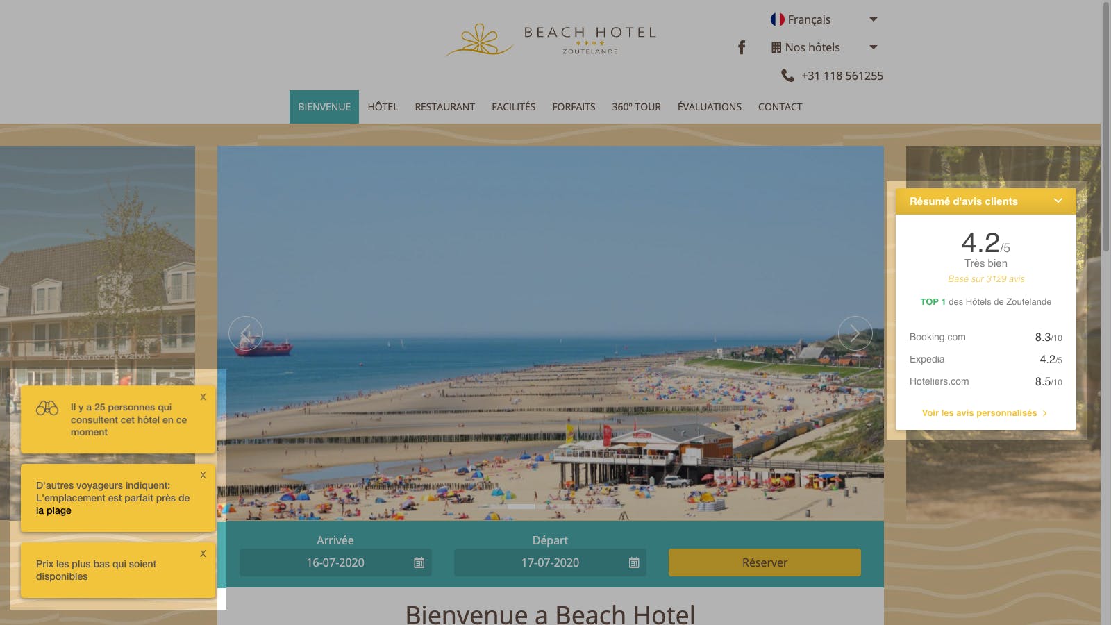 Hotel - Conversion Booster - Website
