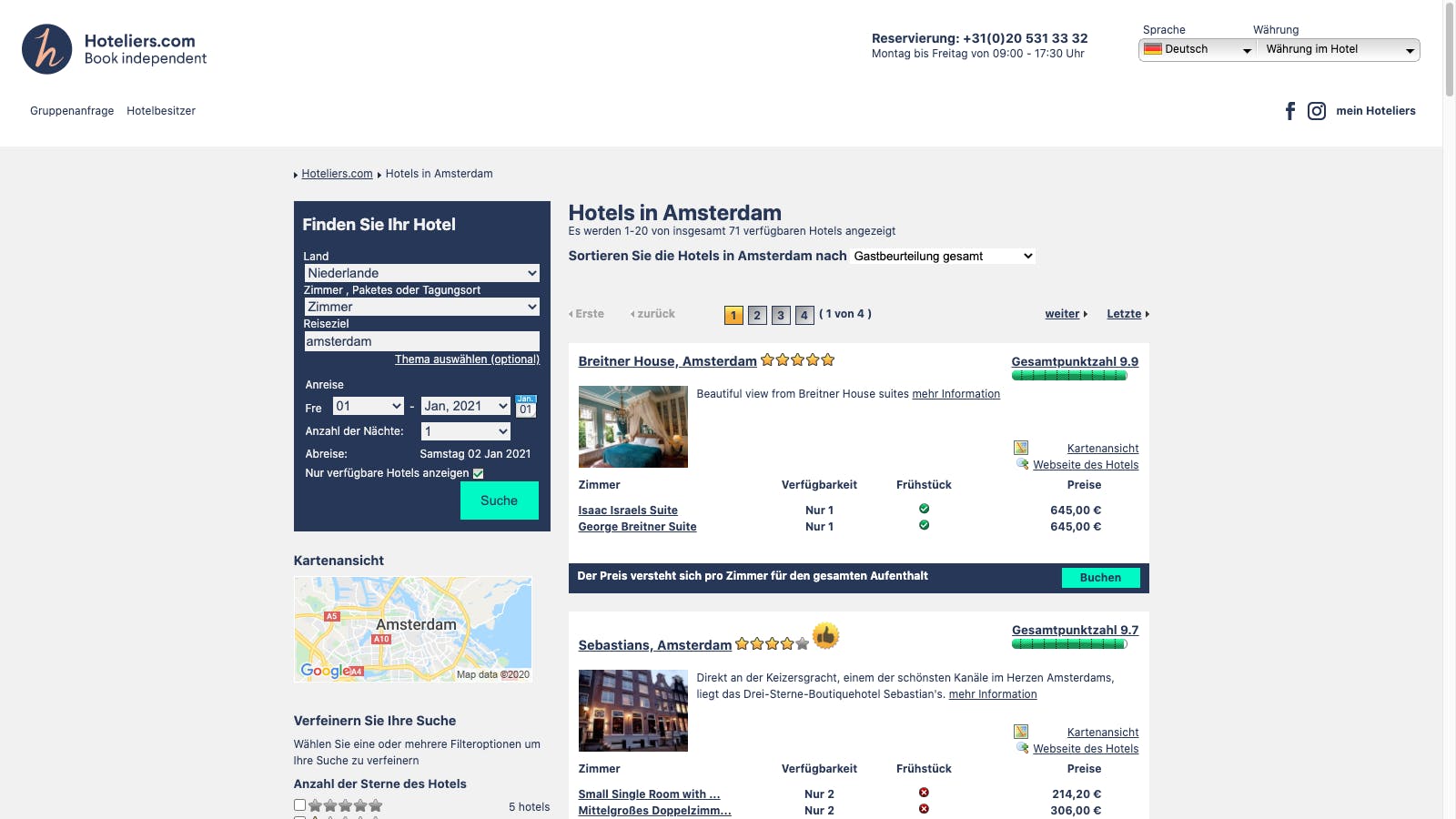 Hoteliers.com - Marketing Platform - Legacy