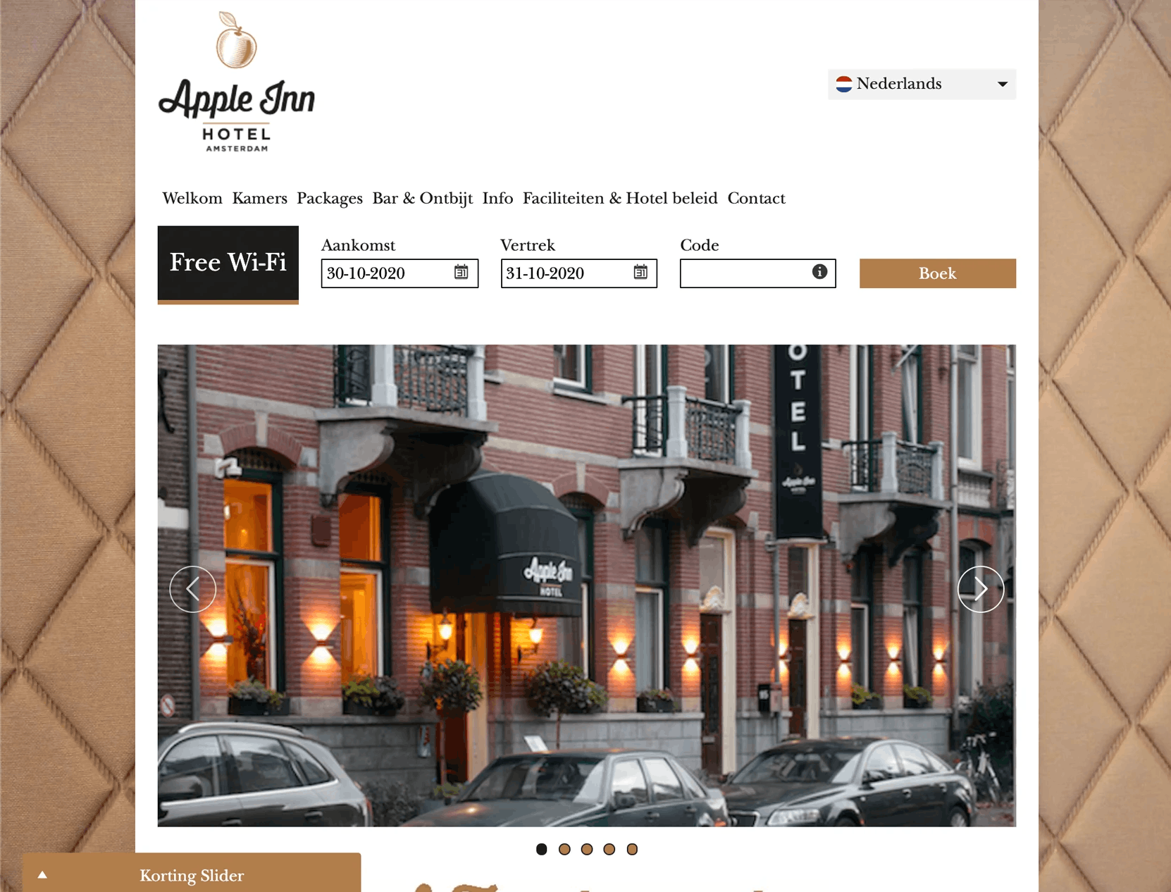 Hotel Website Design Store Template Piccolo