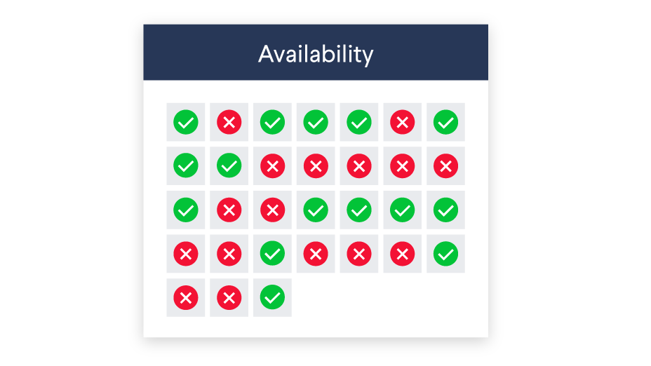 Icon of hotel availability calendar