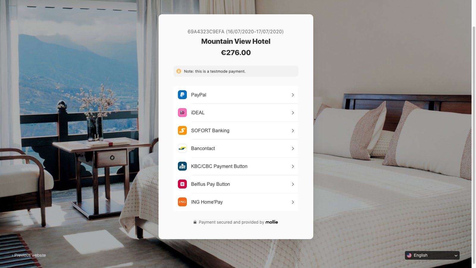 Hotel Pay online payment for hotels