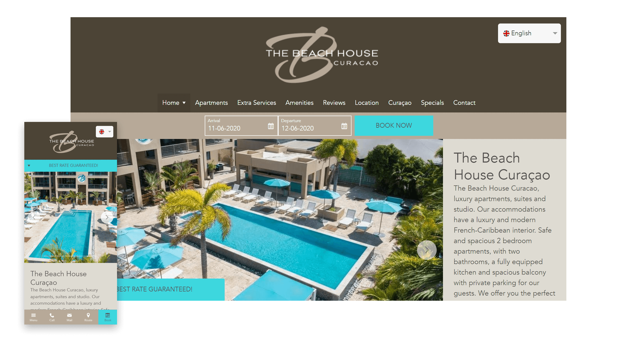 Hotel Website - Template Mosaic