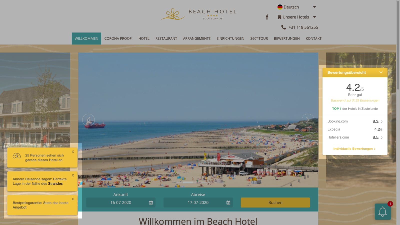 Hotel - Conversion Booster - Website