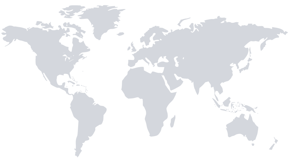 World map in gray tones