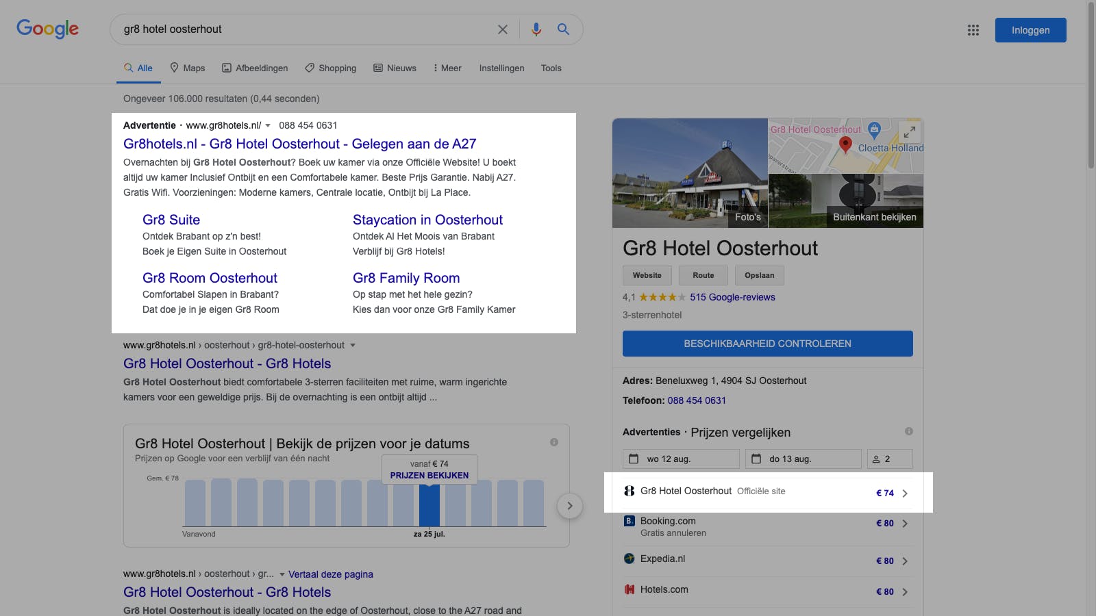 Hotel - Google Ads