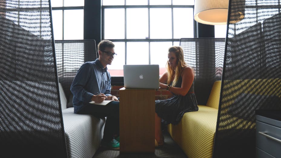 Consulting conversation between two people