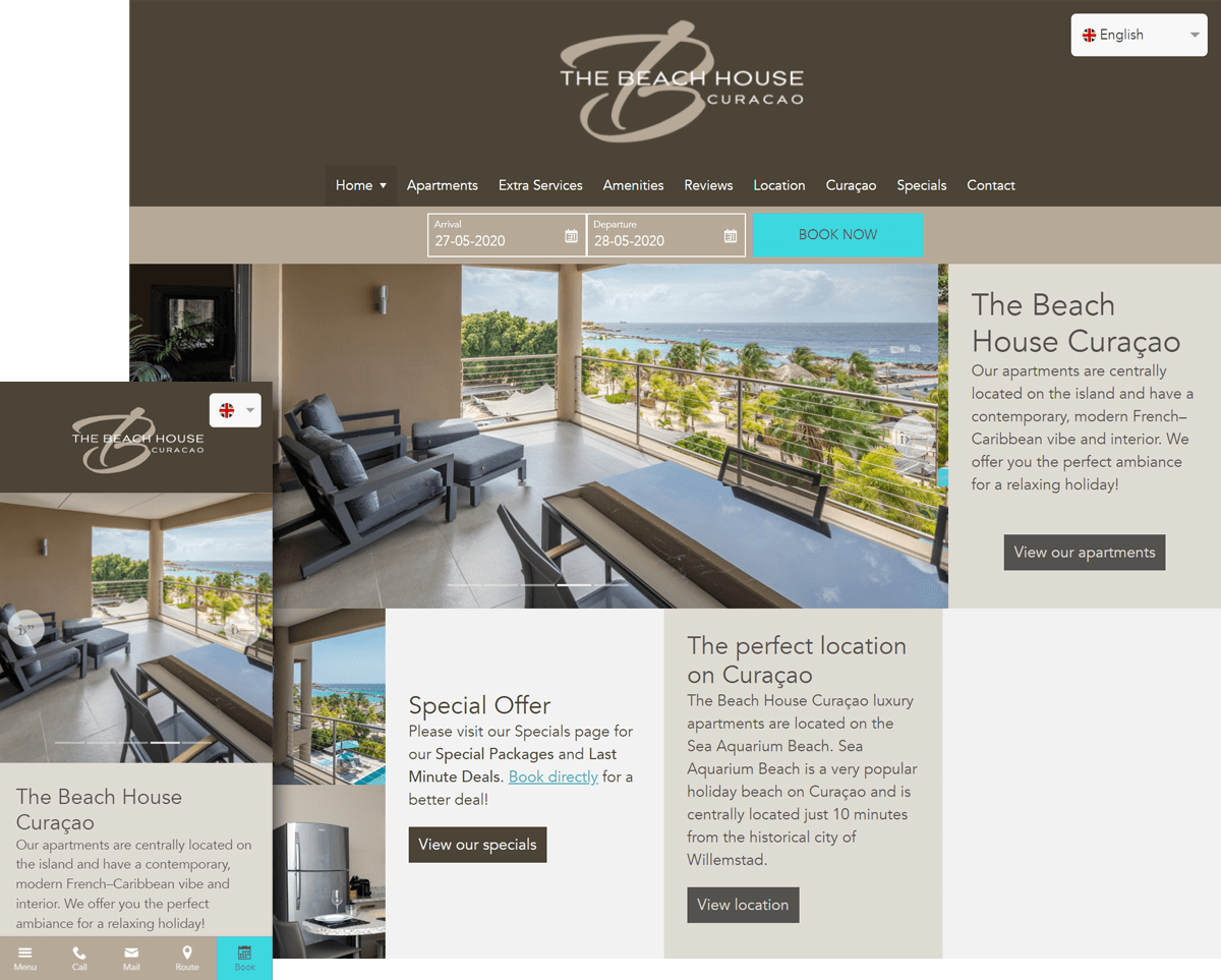 Hotel Website - Template Mosaic
