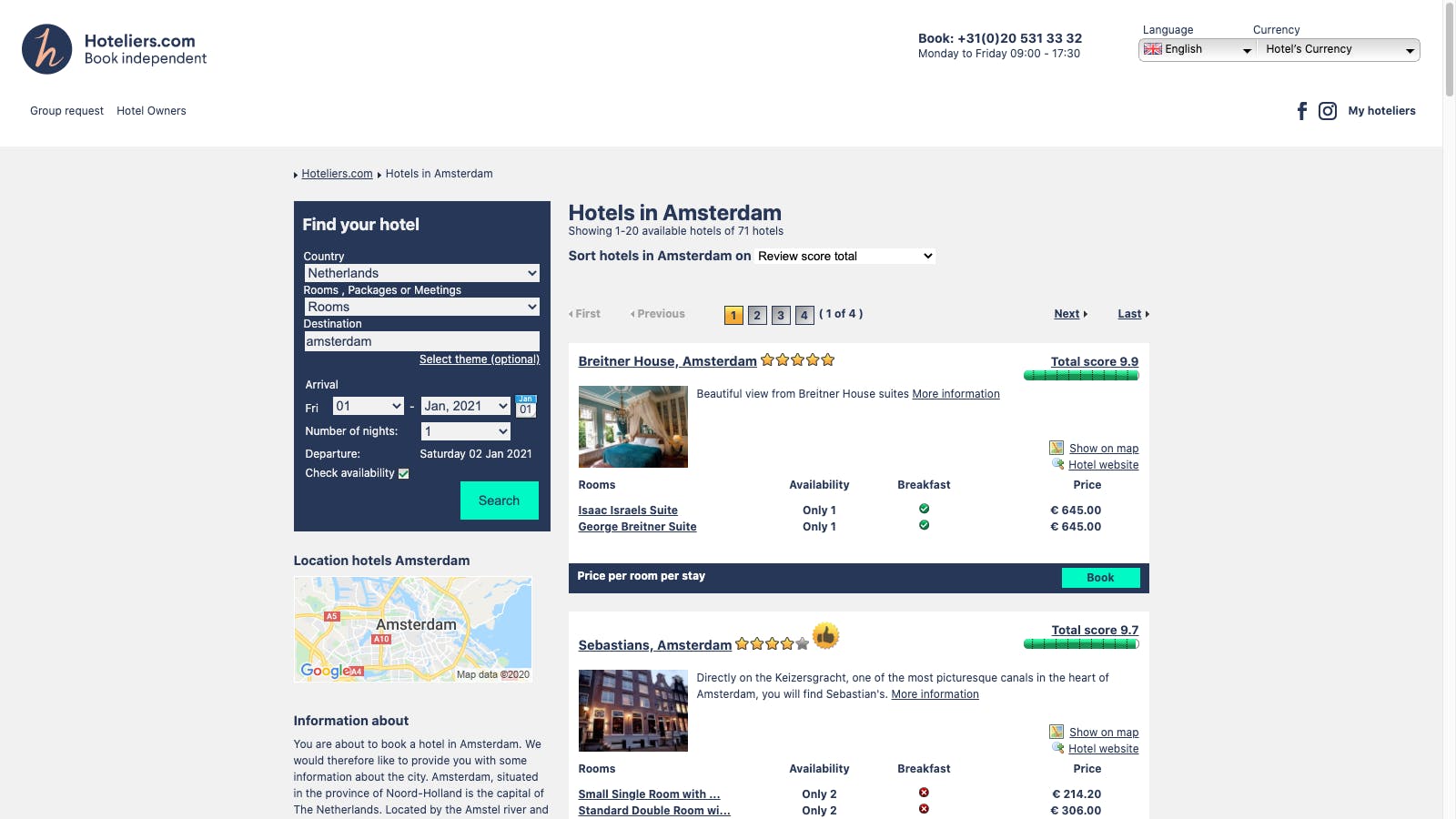 Hoteliers.com - Marketing Platform - Legacy