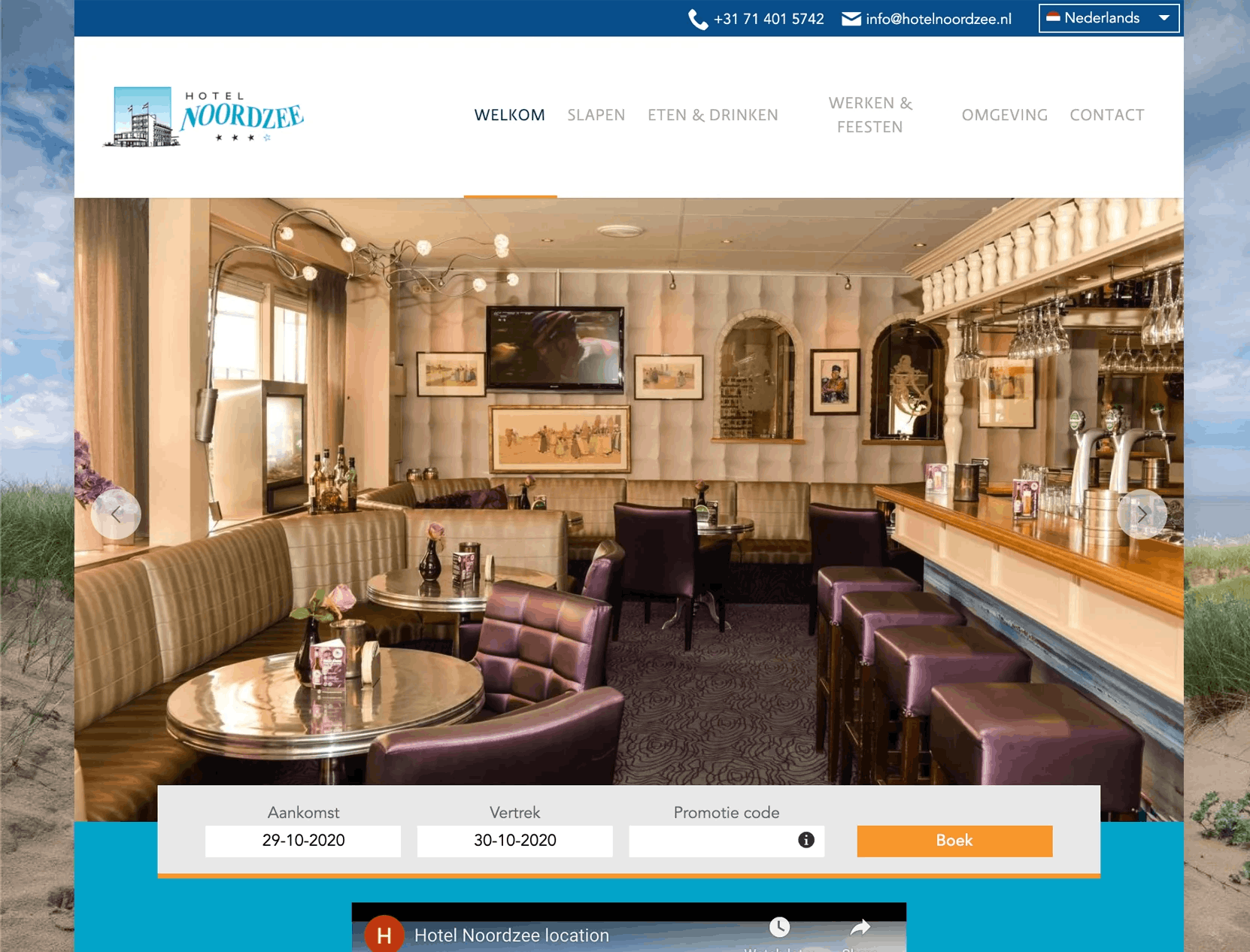 Hotel Website Design Store Template Champagne