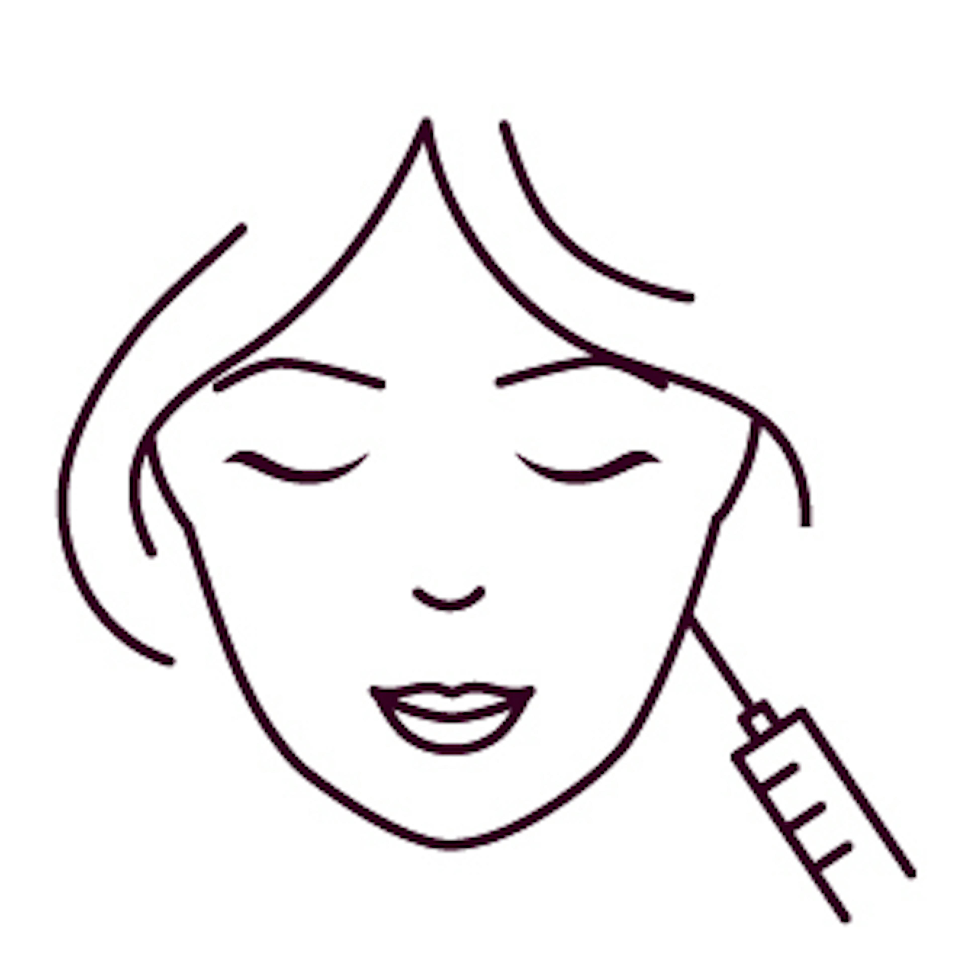 Jaw slimming filler treatment icon