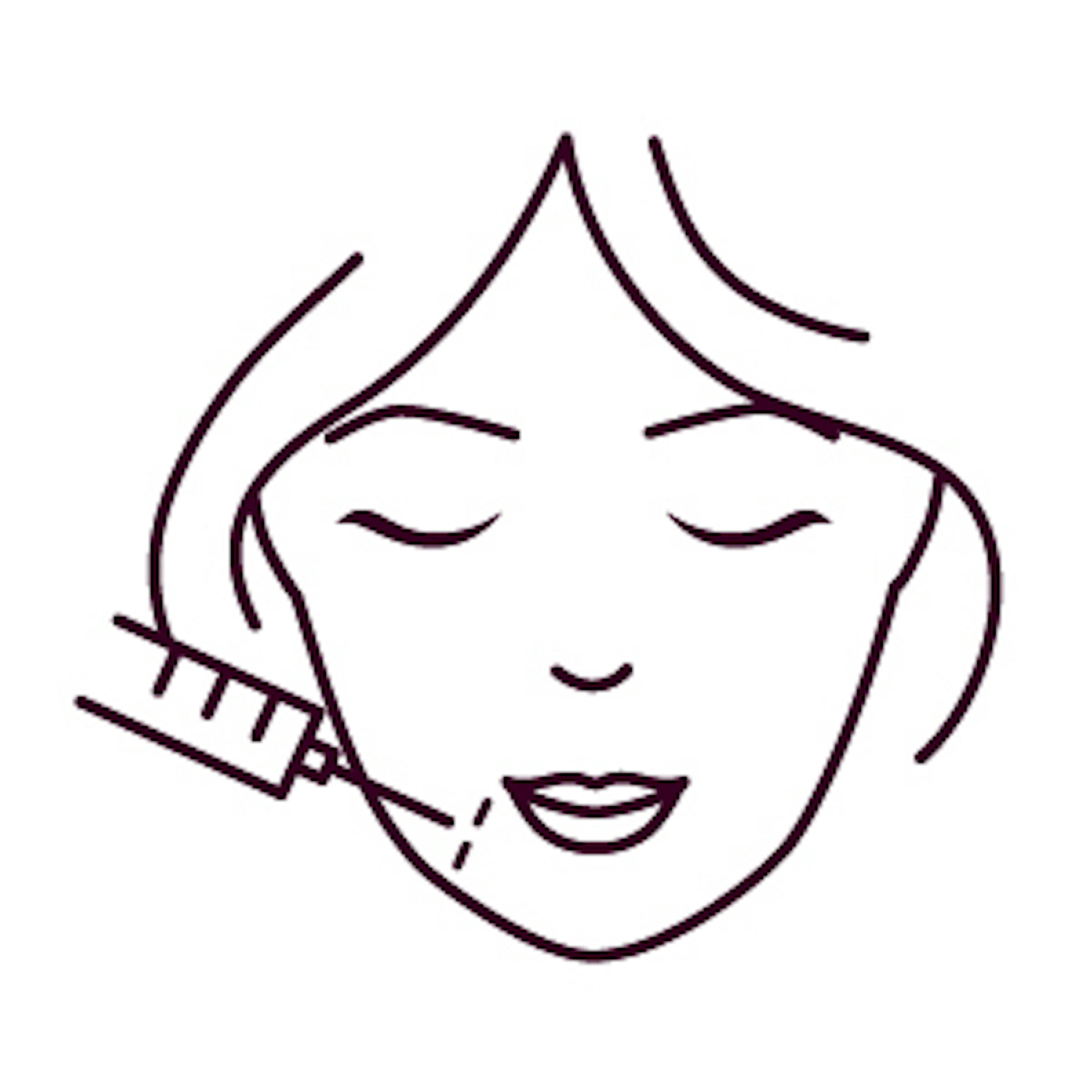 Lip to chin lines filler treatment icon