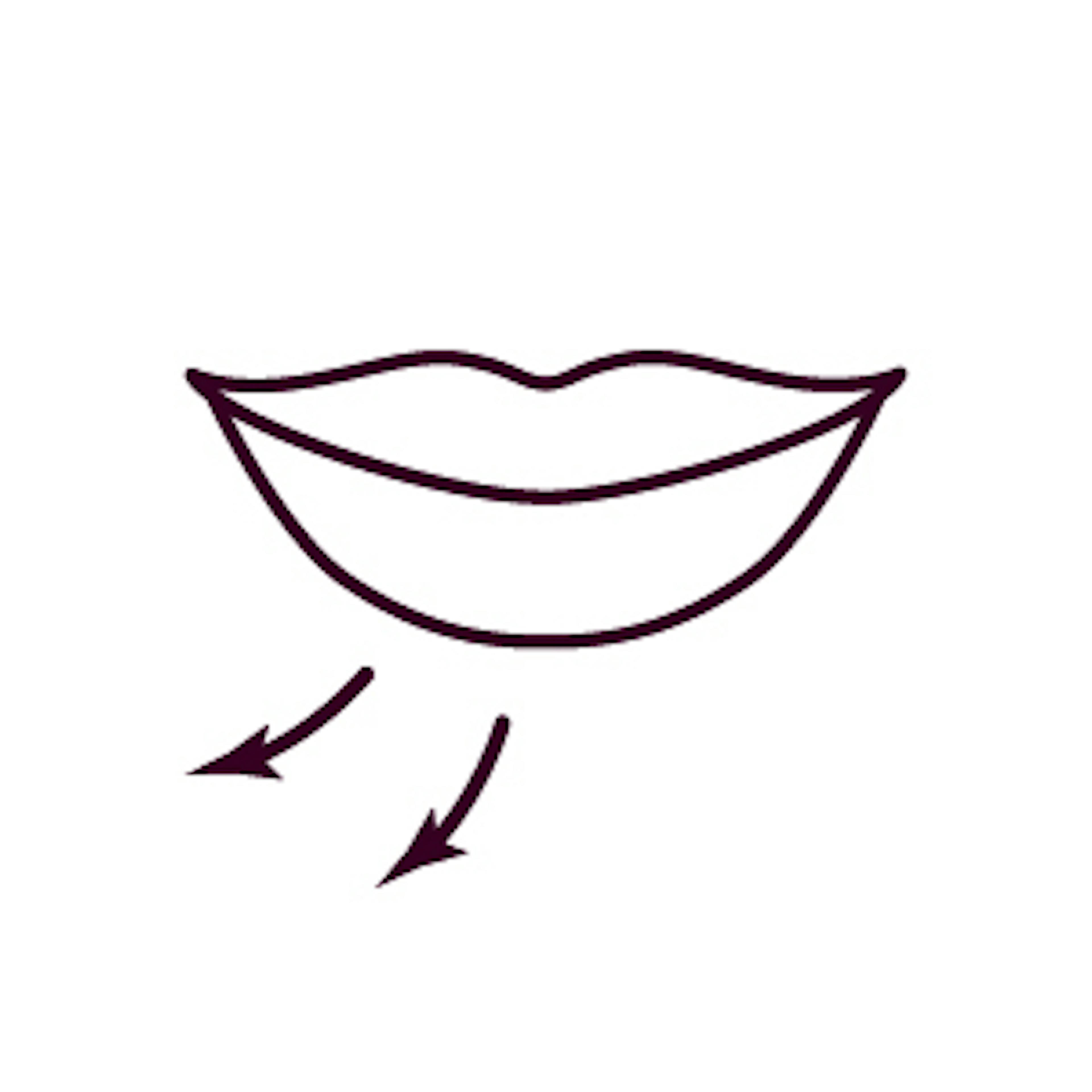 Lip filler dissolving treatment icon