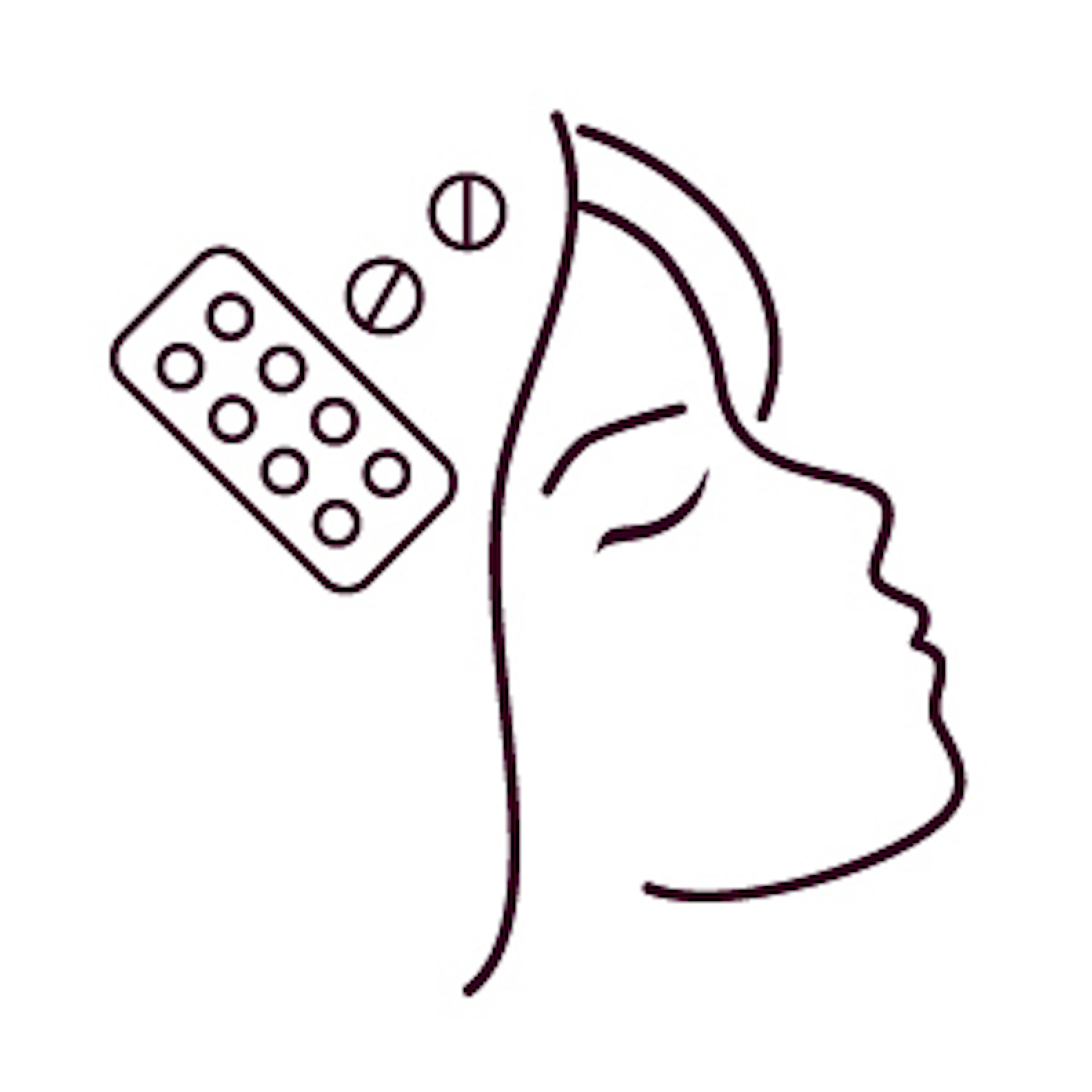Vitamins and supplements treatment icon